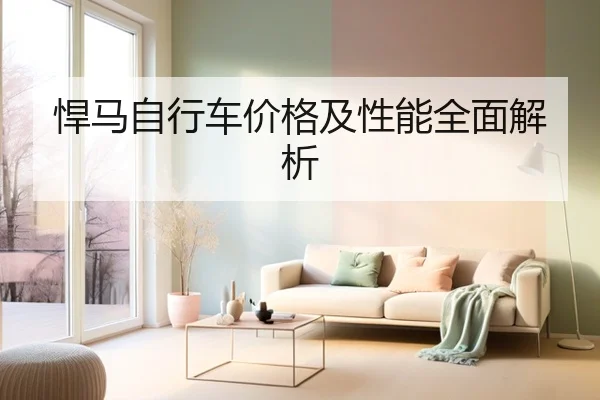 悍马自行车价格及性能全面解析